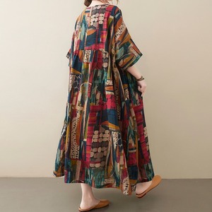 Vintage Pattern Loose Dress / ヴィンテージ パターン ルーズ ワンピース