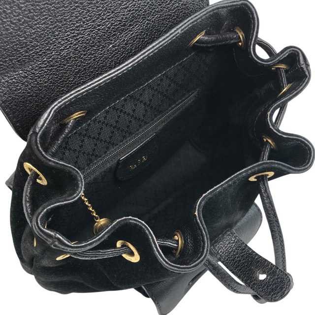 GUCCI グッチ バックパック ブラック バンブー ターンロック スエード ミニバッグ リュック vintage ヴィンテージ オールド bkpfsf