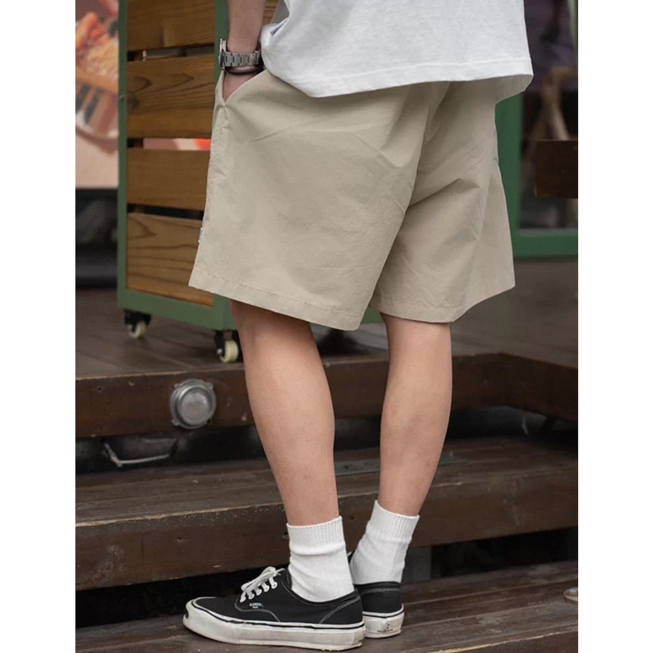 Plain easy wide shorts 1472 - 13