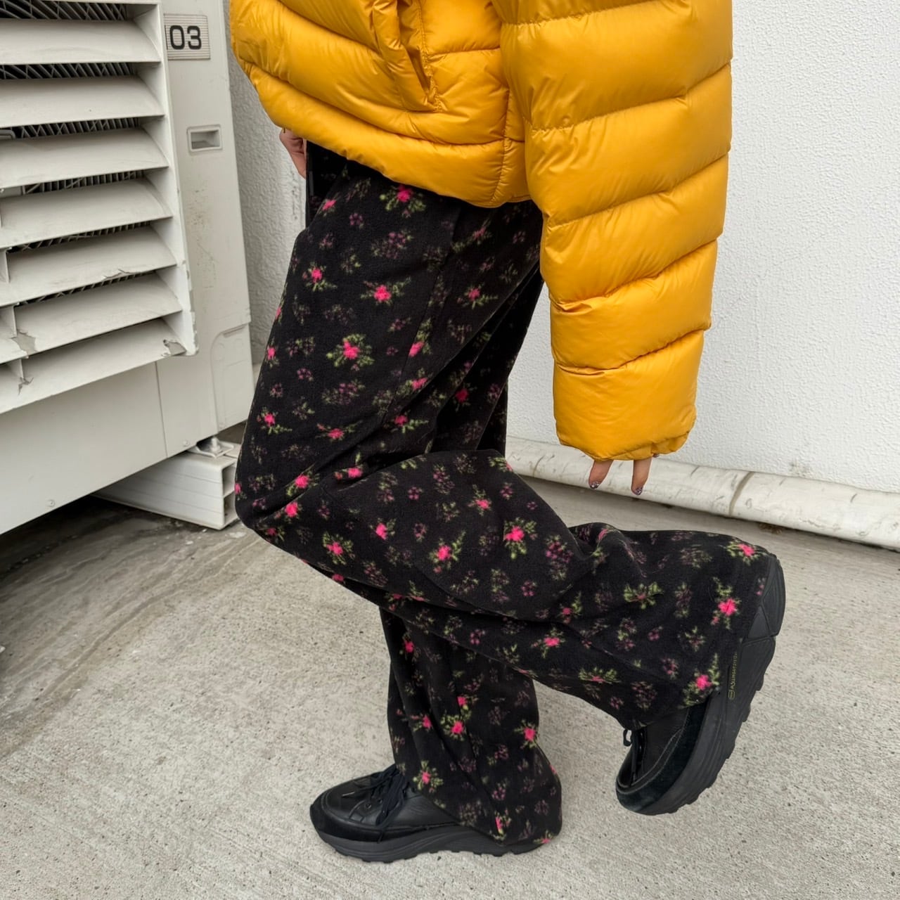 花柄ストレートスウェットパンツ_LN03724 | lanan(ラナン)