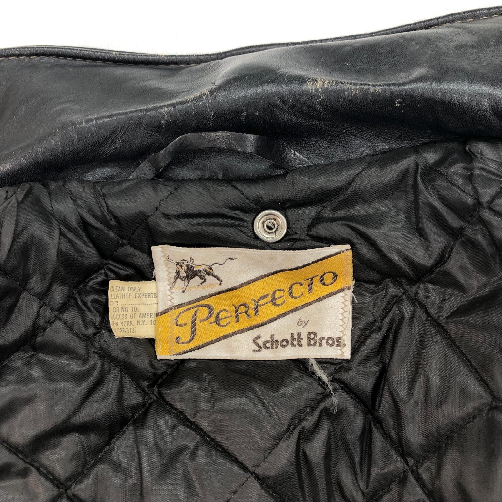 Schott 70年代 牛タグ前期 革ジャン ビンテージ 古着 70年代 ショット SCHOTT PERFECTO 牛タグ前期 618 ダブル