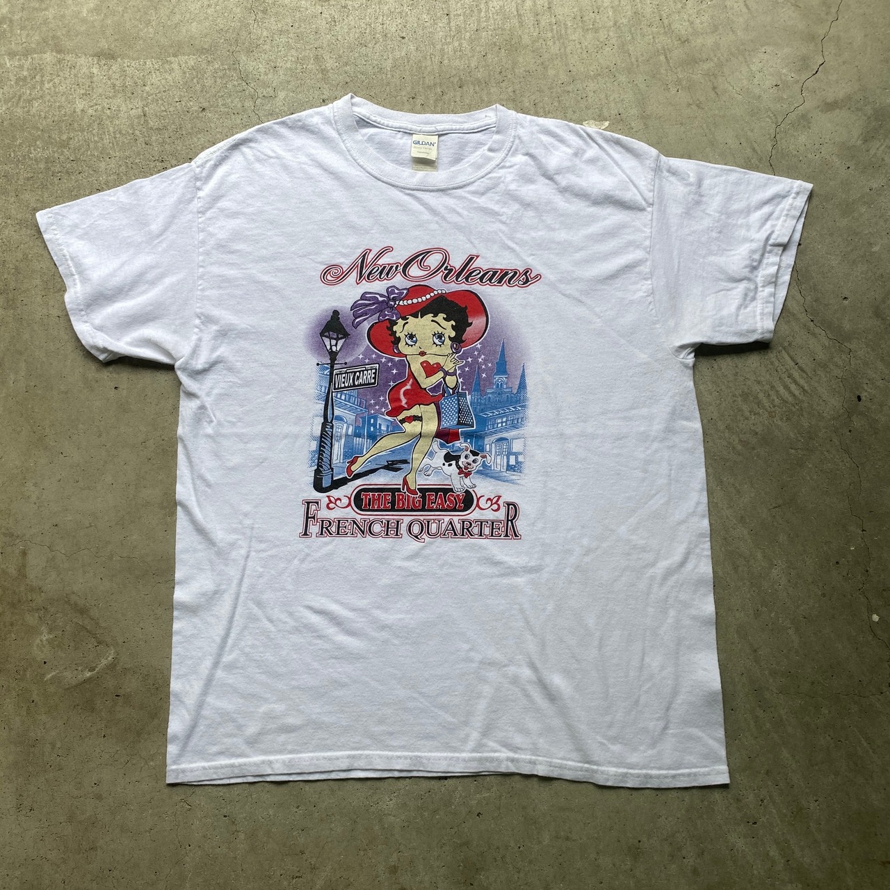 Betty-Boop ベティーちゃん New Orleans プリントTシャツ キャラクター 