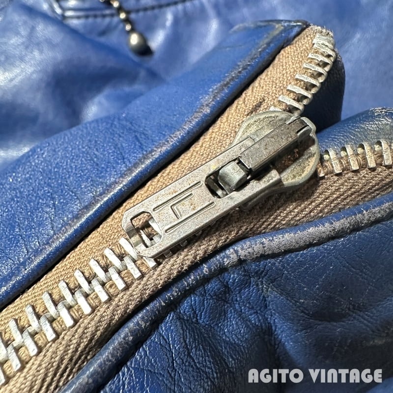 70's INTERSTATE LEATHERS ダブルライダースジャケット パデッド