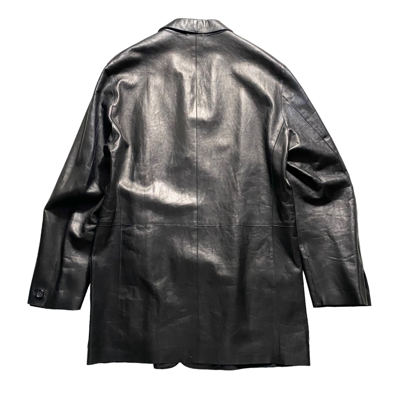 JIL SANDER metallic leather jacket