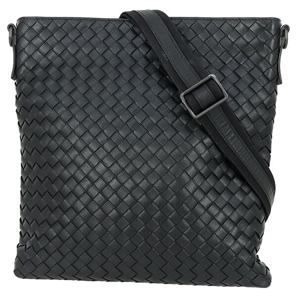 激レア　ボッテガヴェネタ　ブラックリネン　キャンバス　イントレスクエアクッション BOTTEGA VENETA（ボッテガ・ヴェネタ） 二つ折り長財布 814673 VCPQ4