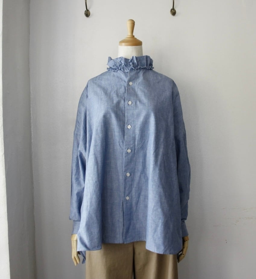 Yarmo Ruffle Shirts Dungaree（ラッフルシャツダンガリー） | coromo