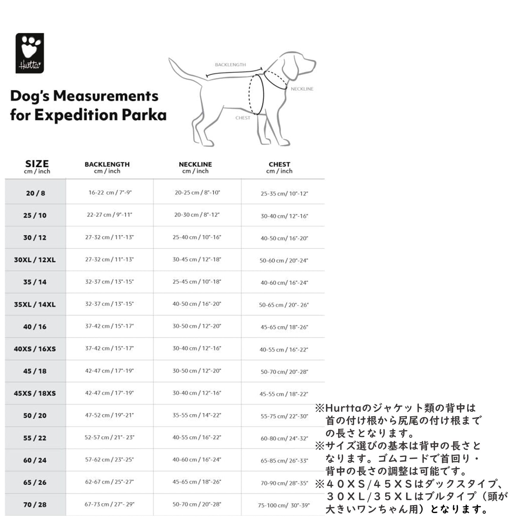 Hurtta】【フルッタ】・ドッグジャケット【エクスペディションパーカー