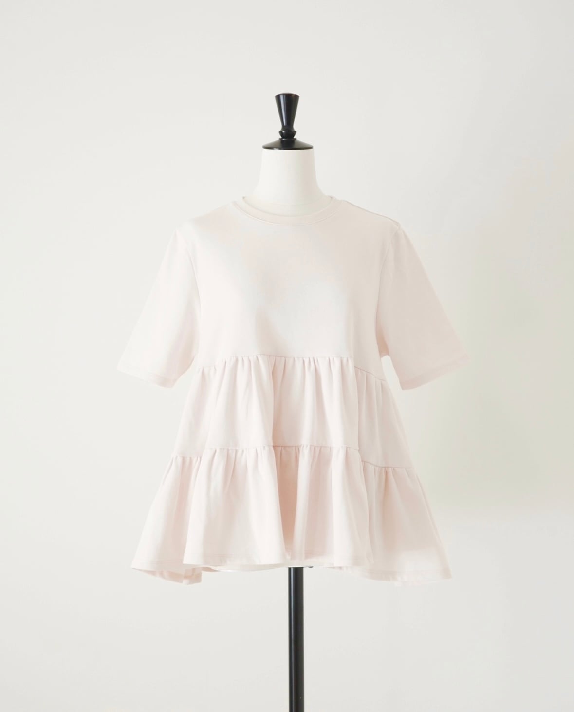 hitomi 低身長mini URAKE tiered dress / navy hitomi