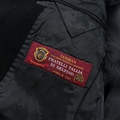 カシミヤ100% VELOCE CLASSICO 最高級 fratelli tallia di delfino イタリア製生地 チェスターコート サイズ 50 (LL) /メンズ/ブラック