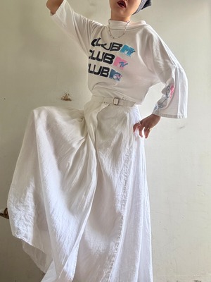 Old "Max Mara" Linen Wrapped Skirt