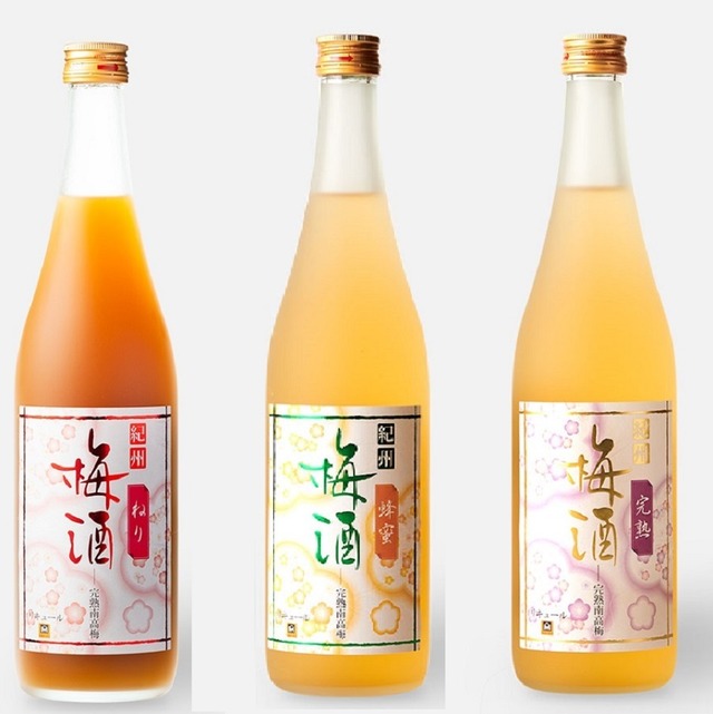 吉村秀雄商店　和歌山県　紀州完熟南高　梅酒呑み比べ　三本セット 720ml×３　