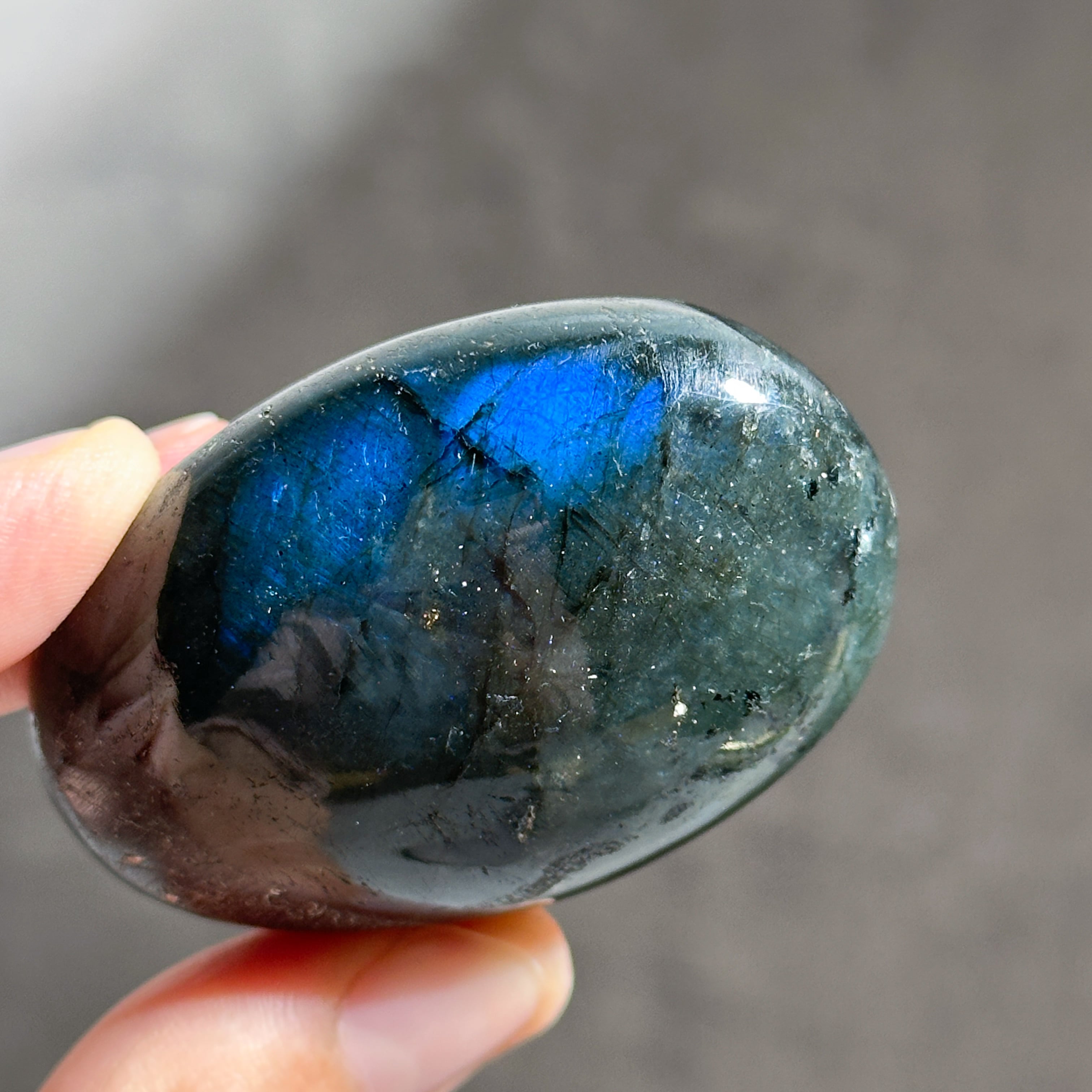 ラブラドライト パームストーン 24◇ Labradorite ◇天然石・鉱物