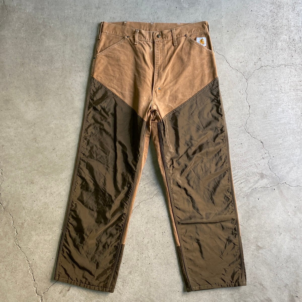 Carhartt カーハート ダック地ワークパンツ キャメル系  W36