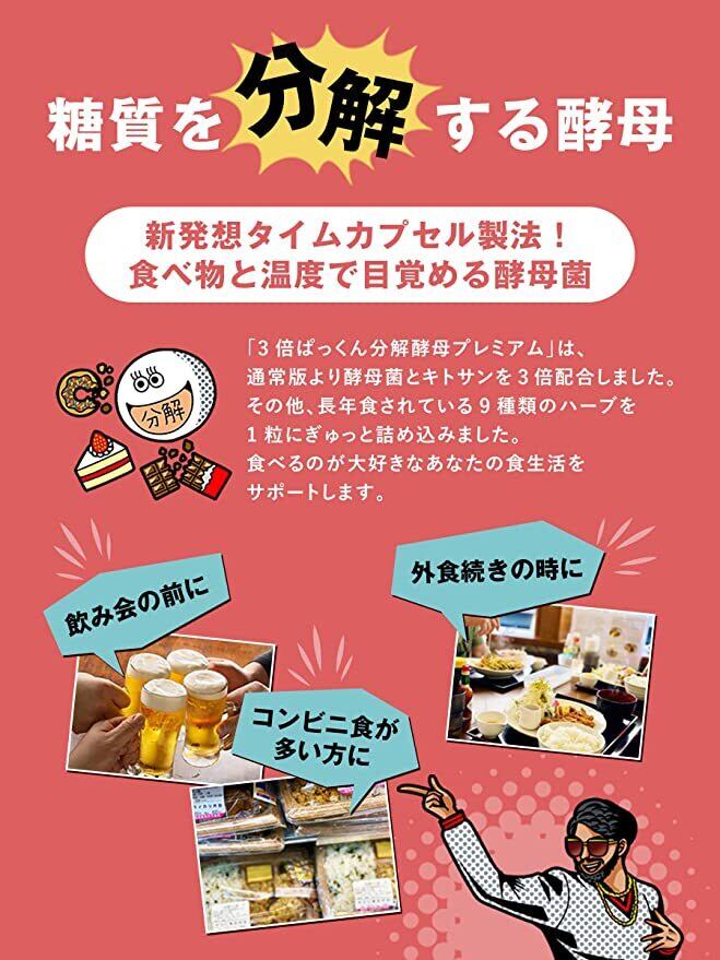 510送料無料スベルティ 3倍 ぱっくん分解酵母 プレミアム 100粒X5 | daisei