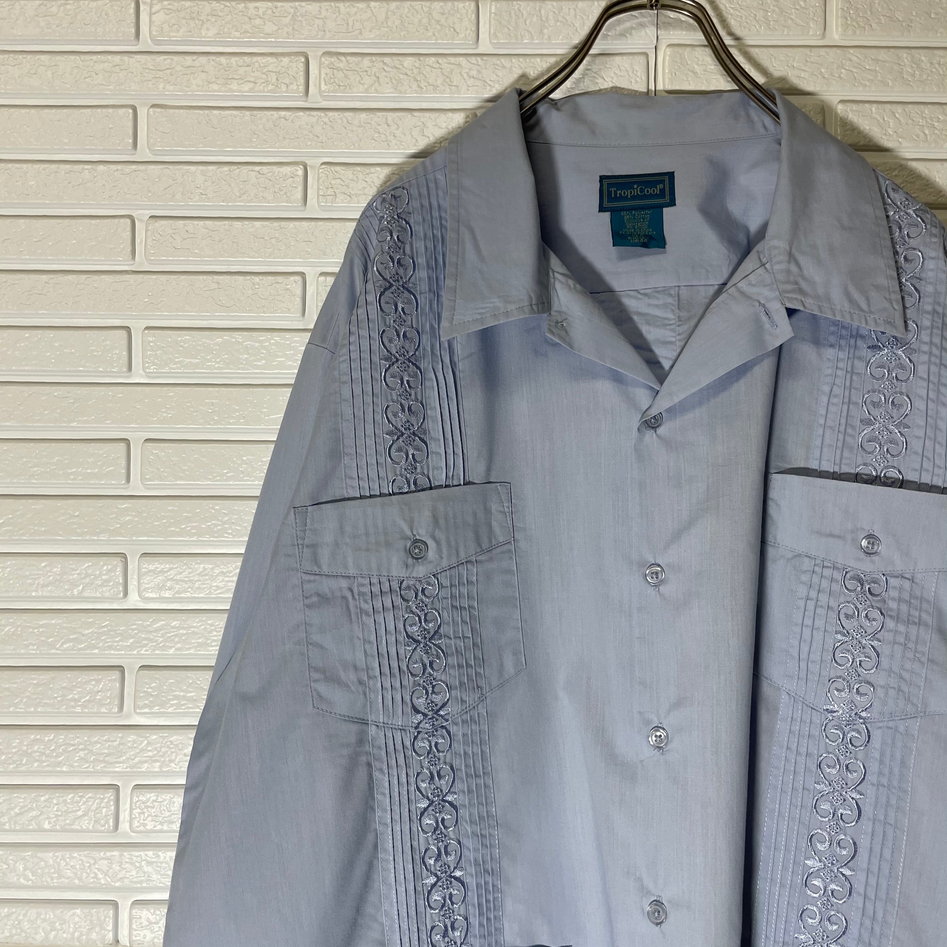 Tropi Cool 長袖 キューバシャツ メキシカンシャツ XL | 古着屋