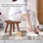 ヴィンテージ　木製　ウォールナット　スツール　頑丈　ショートベンチ　スツール 　高さ24cm　四角　スクエア 　おしゃれ　椅子　花台　アンティーク　ブラウン　茶色　クラシック　レトロ　かわいい　玄関　ダイニング 　リビング　キッズルーム