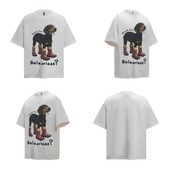 VINTAGE ストリート 長靴ダックスフント Tシャツ T1701