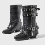 triple buckle mid boots / l0881