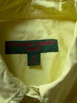 "KATHARINE HAMNETT" S/S Lime Yellow Shirt