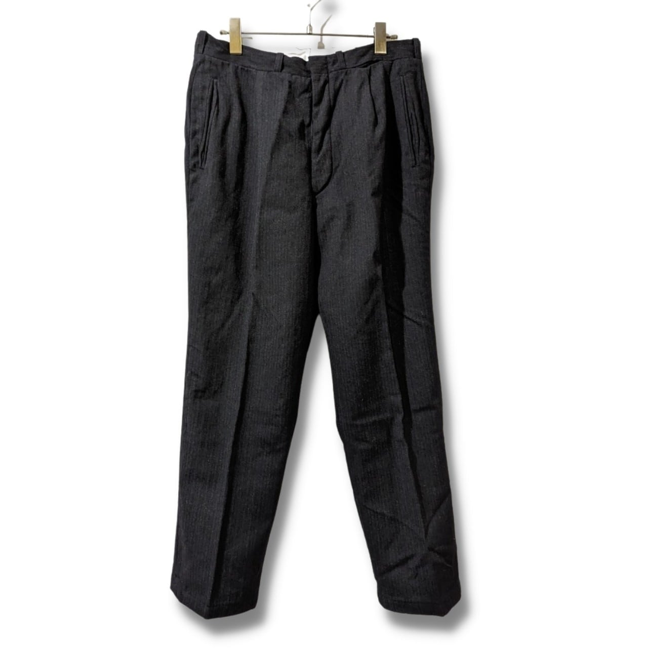 ユーロスラックス 古着 アンティーク ブラック 60〜70's BD85