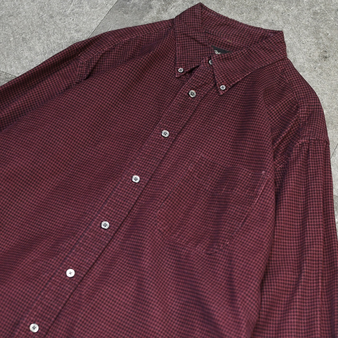 Eddie Bauer houndstooth corduroy shirt