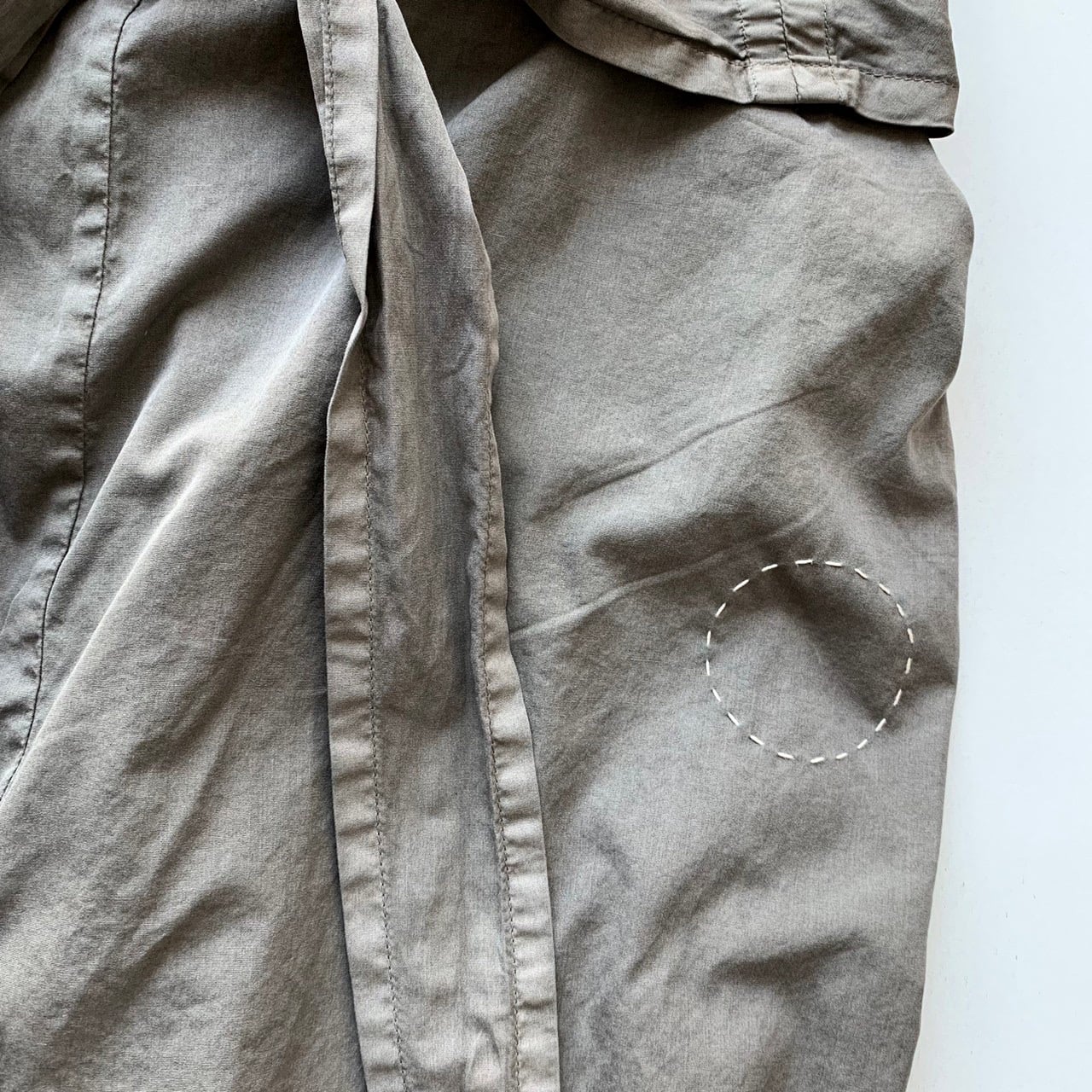 COSMIC WONDER】Suvin cotton broadcloth wrapped pants/Sumi