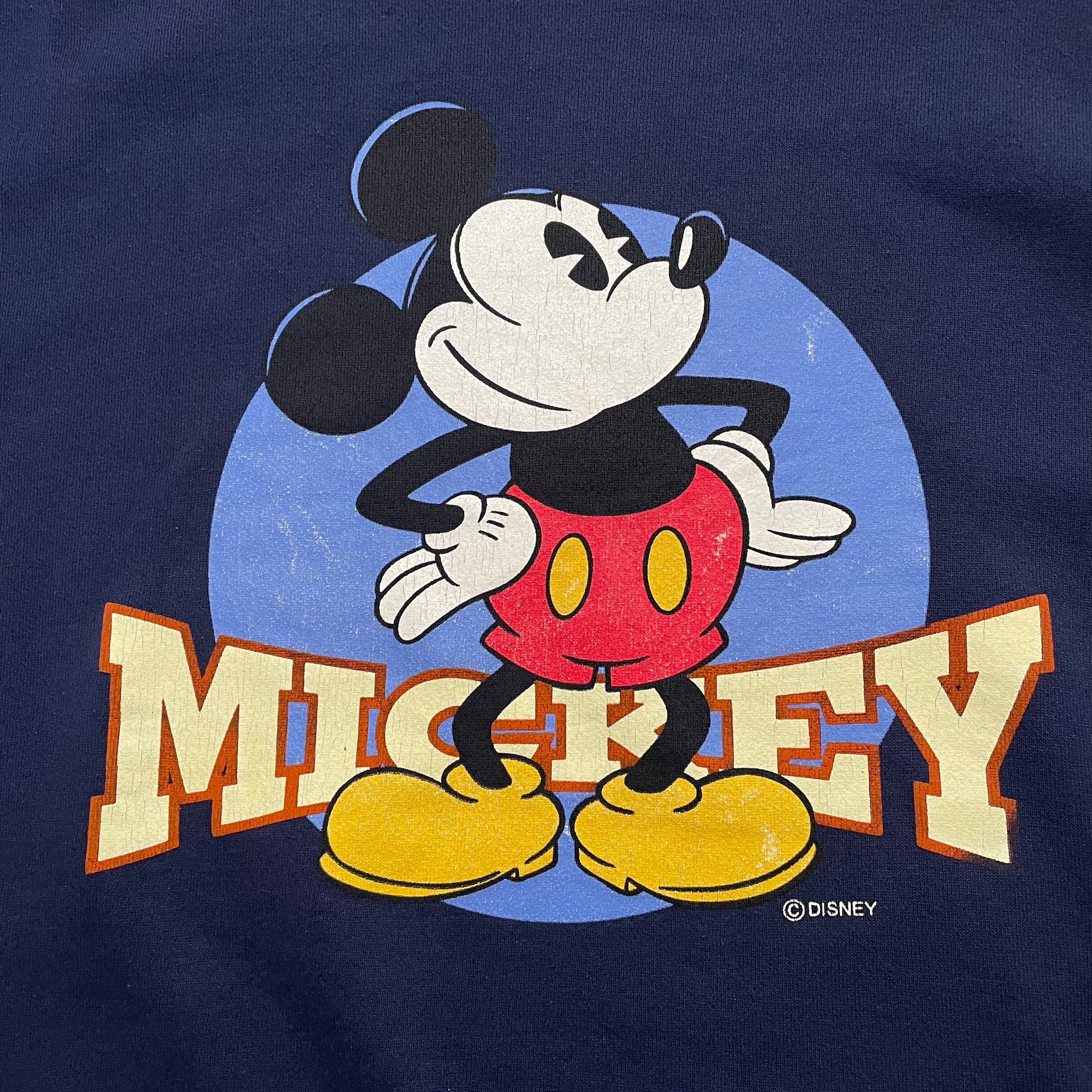 80~90年代 DISNEY CHARACTER FASHIONS MICKEY MOUSE ミッキーマウス キャラクタープリントTシャツ USA製 メンズXXL ヴィンテージ /eaa328669