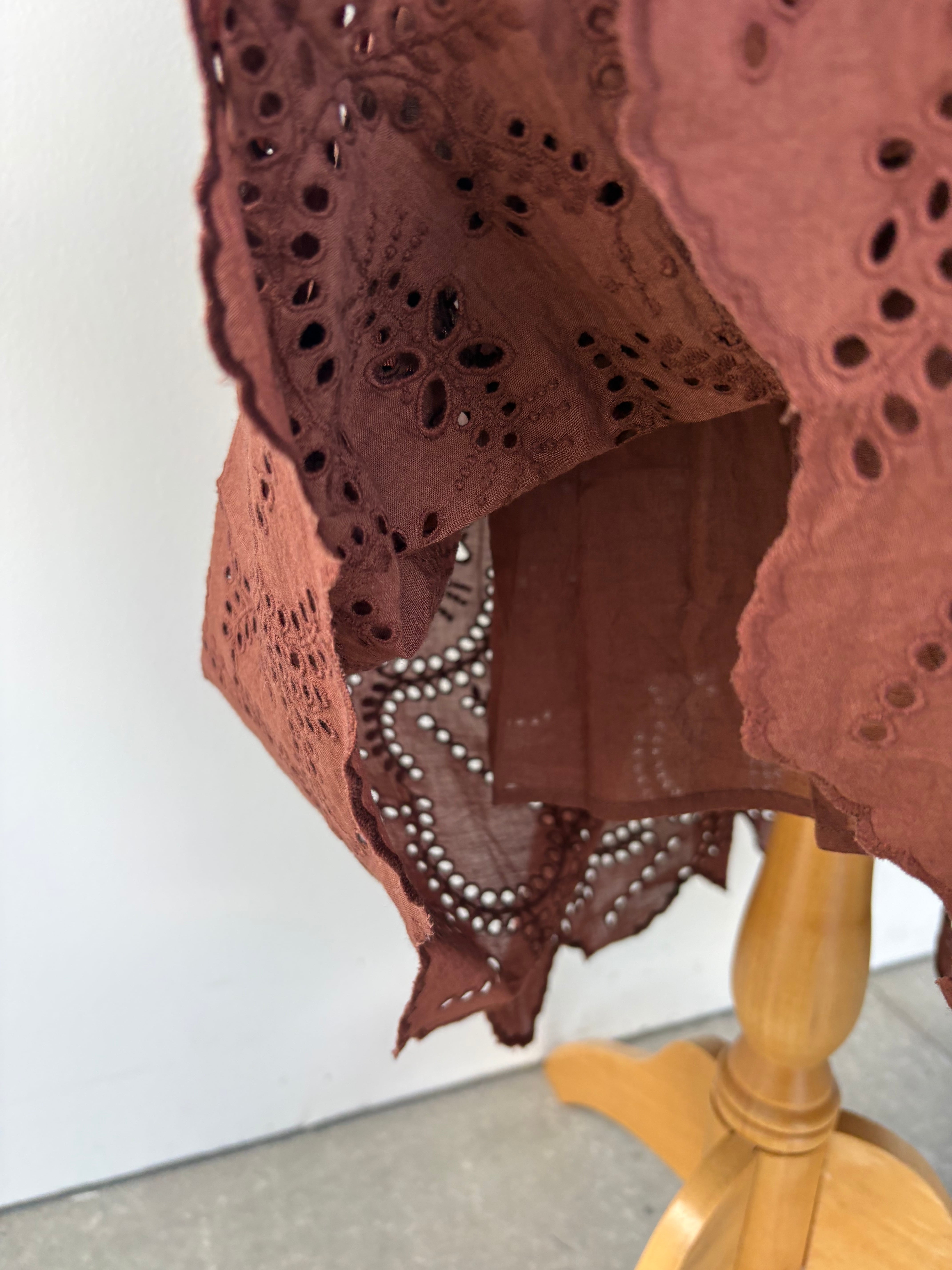 ne Quittez pas Cotton Voile Lupina Cifre Long Sleeve Dress