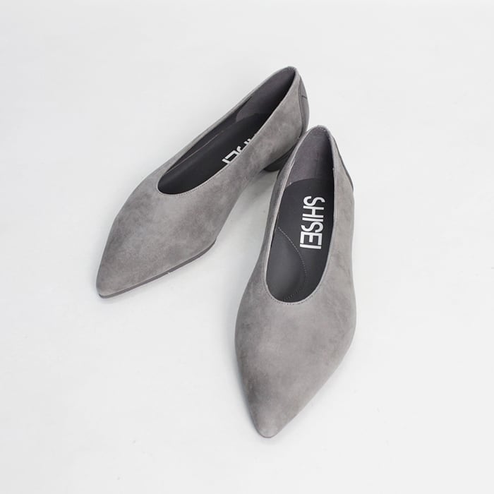 SHISEI シーセイ ポインテッドパンプス ホワイト37.5 SHISEI シーセイ ポインテッドパンプス ホワイト37.5 POINTED U PUMPS