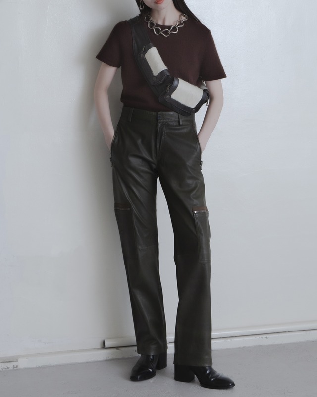 2000s MARC JACOBS - leather trousers