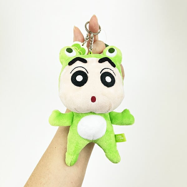 クレヨンしんちゃん かえる なりきりアニマル刺繍チャームつき