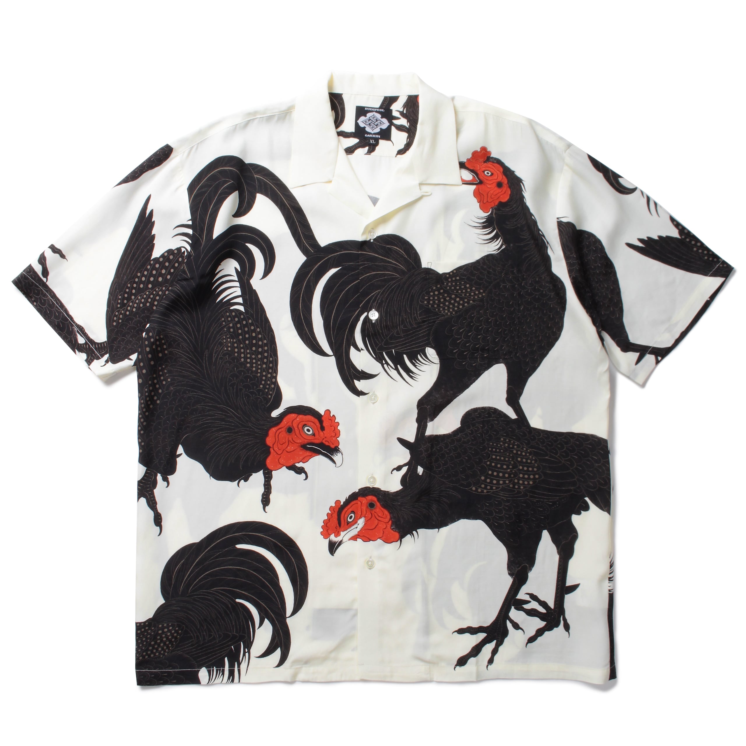 GAKKIN × BUDSPOOL / 軍鶏 S/S HAWAIIAN SHIRT | APHRODITE GANG HOLDINGS