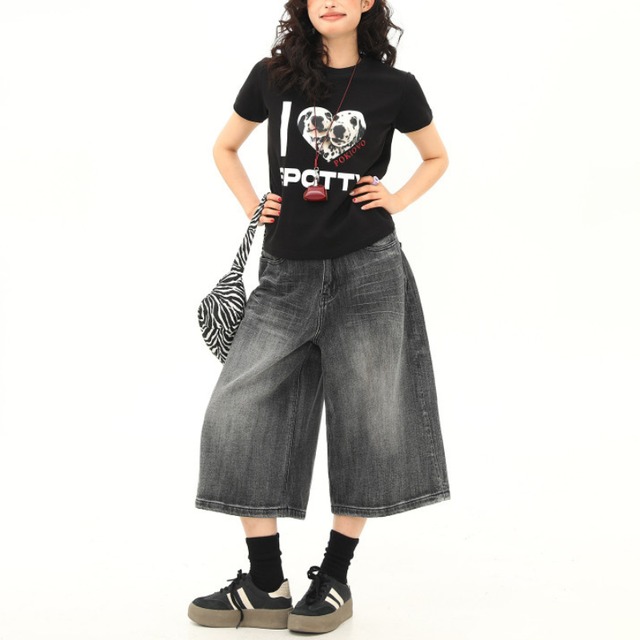 dalmatian photo print short-sleeved tee　ダルメシアンフォトプリント半袖ティー　J1963