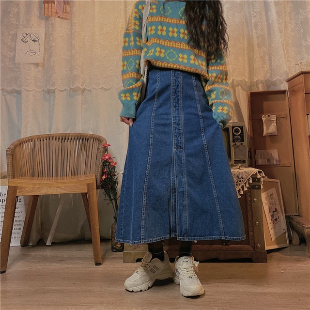 Retro Denim Skirt（レトロデニムスカート）p074