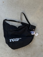 〈TGIF〉REFLECTIVE LOGO NYLON ROLLIN' SHOULDER BAG