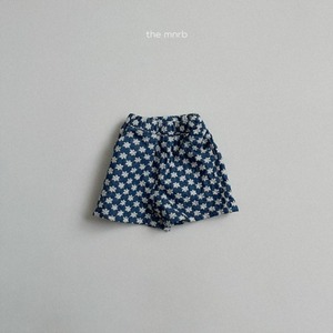 【即納】minirobe flower denim pants