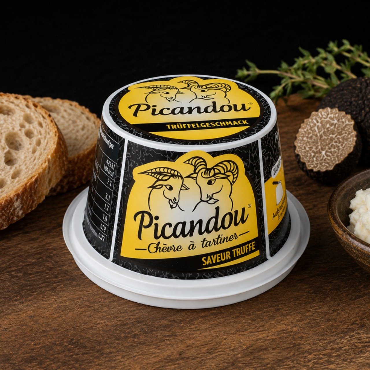 フランス産 ピカンドゥ トリュフ ア タルティネ トリュフ香る 山羊チーズ スプレッド 125g Fresh Truffle goat cheese spread  125g