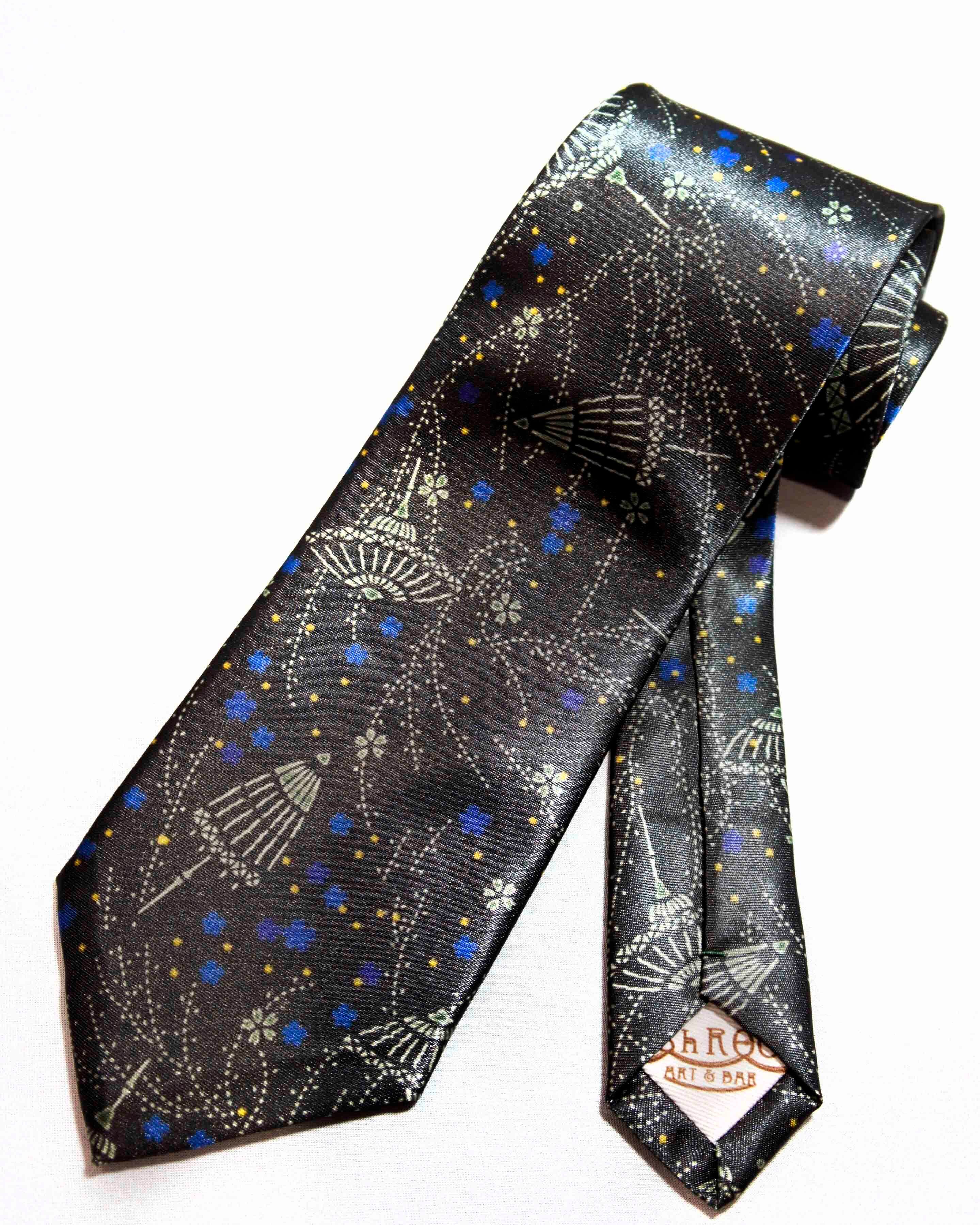 mushroomネクタイ【一点物】【個性派】【和柄シリーズ】傘