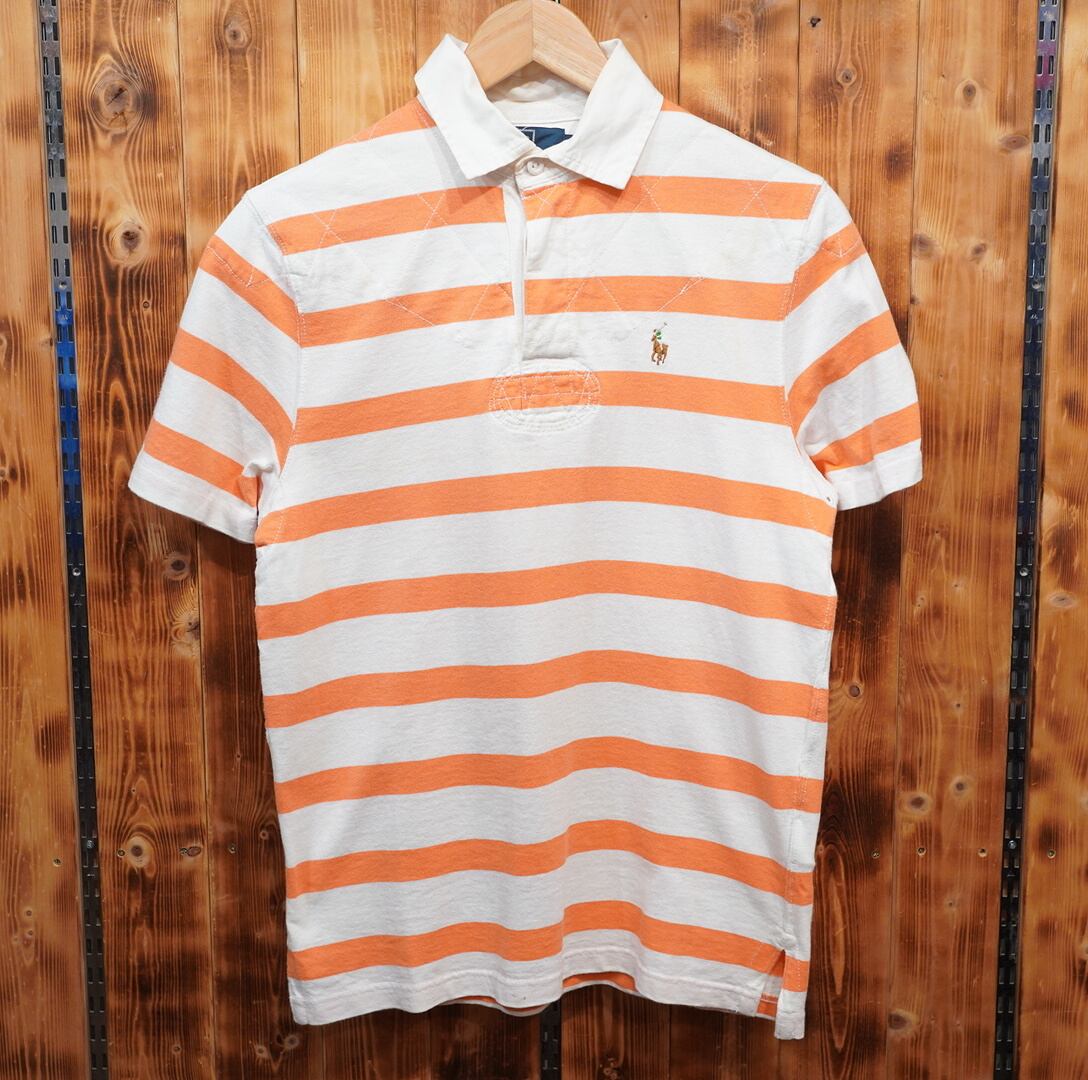 ralphlauren ボーダー ラガーシャツ custom fit XS/ラルフローレン