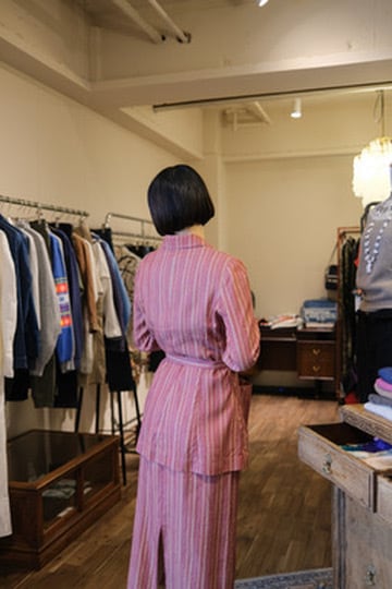 KENZO ストライプレッドセットアップ ジャケット | DROOMTUIN_VINTAGE