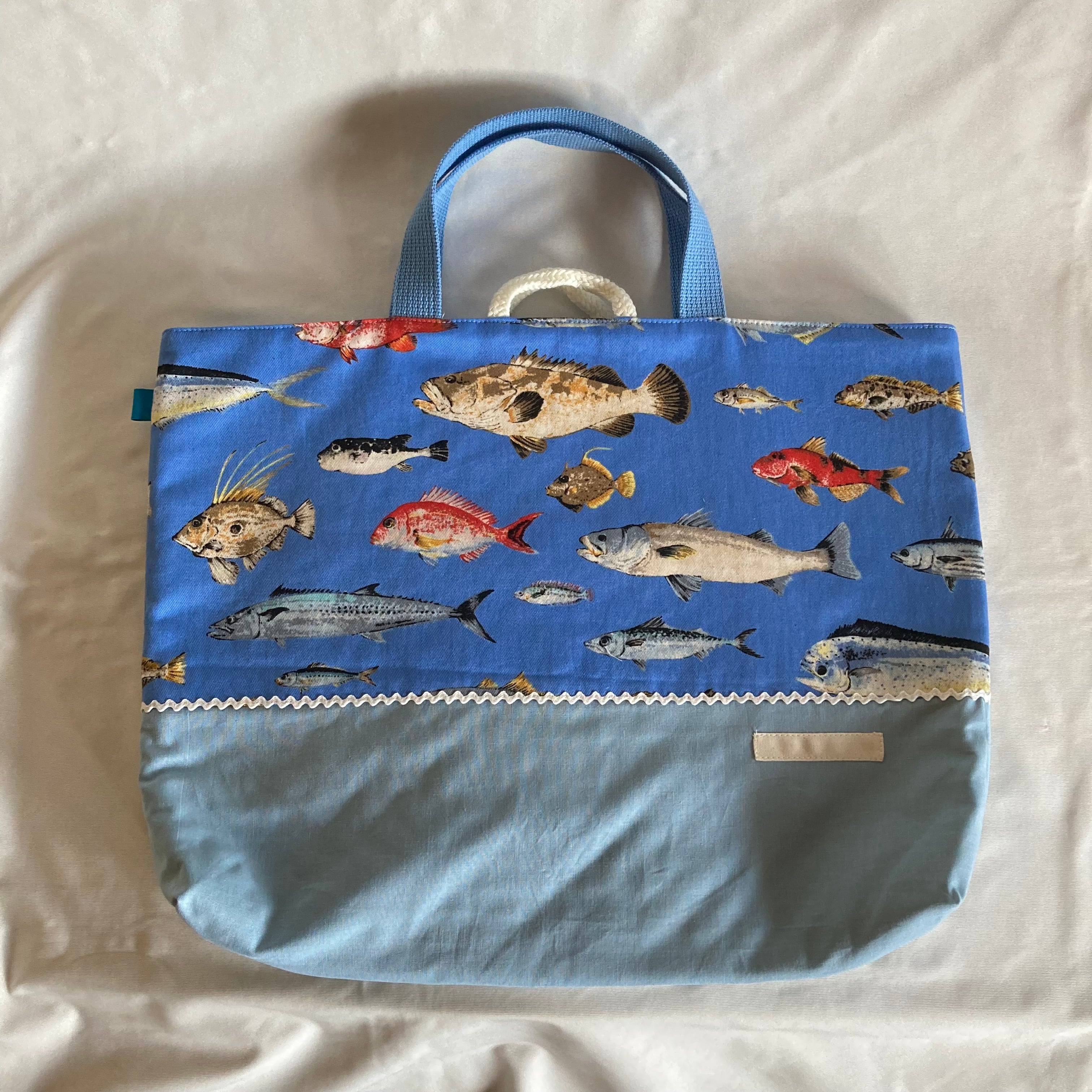 床につかない！！入園入学レッスンバッグ手提げ絵本袋リバーシブル☆30