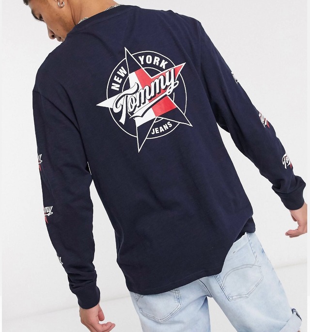 Tommy Jeans round front and back logo long sleeve