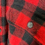 Woolrich ヘビーネルシャツ　ウールシャツ　赤黒　バッファローチェック　ウールリッチ