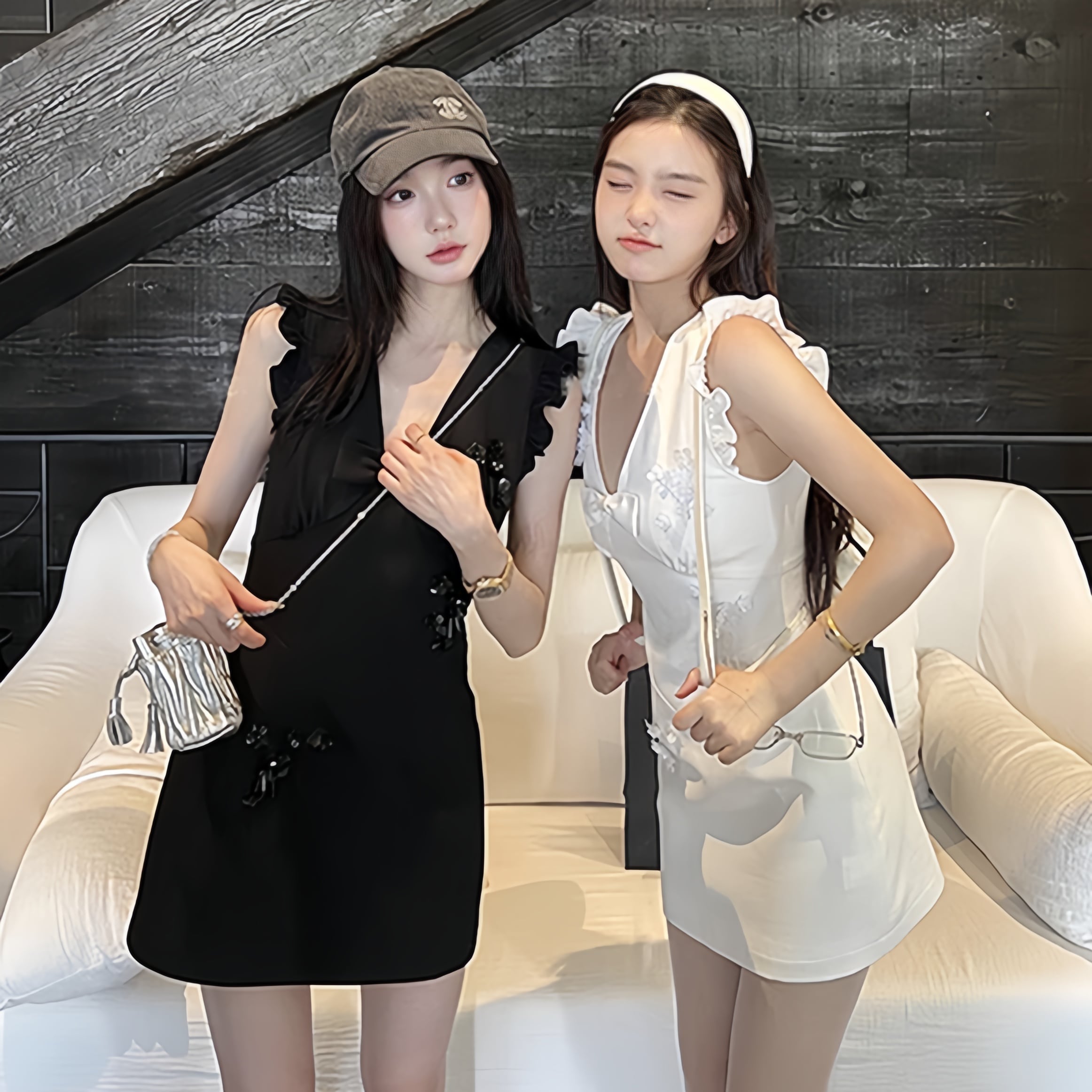 【dress】リボン付きワンピース M32569