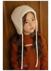オーレン / oren / フリップニットつばビーニー / 韓国子供服 / キッズ / 26winter〖取寄〗*FREE*