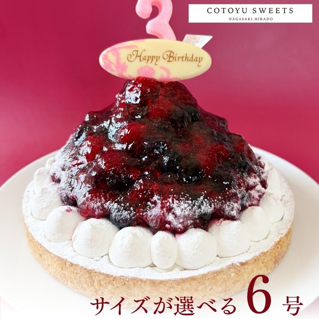 【誕生日ケーキ HAPPY BIRTHDAY付き】ブルーベリー&ラズベリーチーズタルト18㎝【保存料 着色料 無添加 スイーツ お取り寄せ 母の日 送料無料】