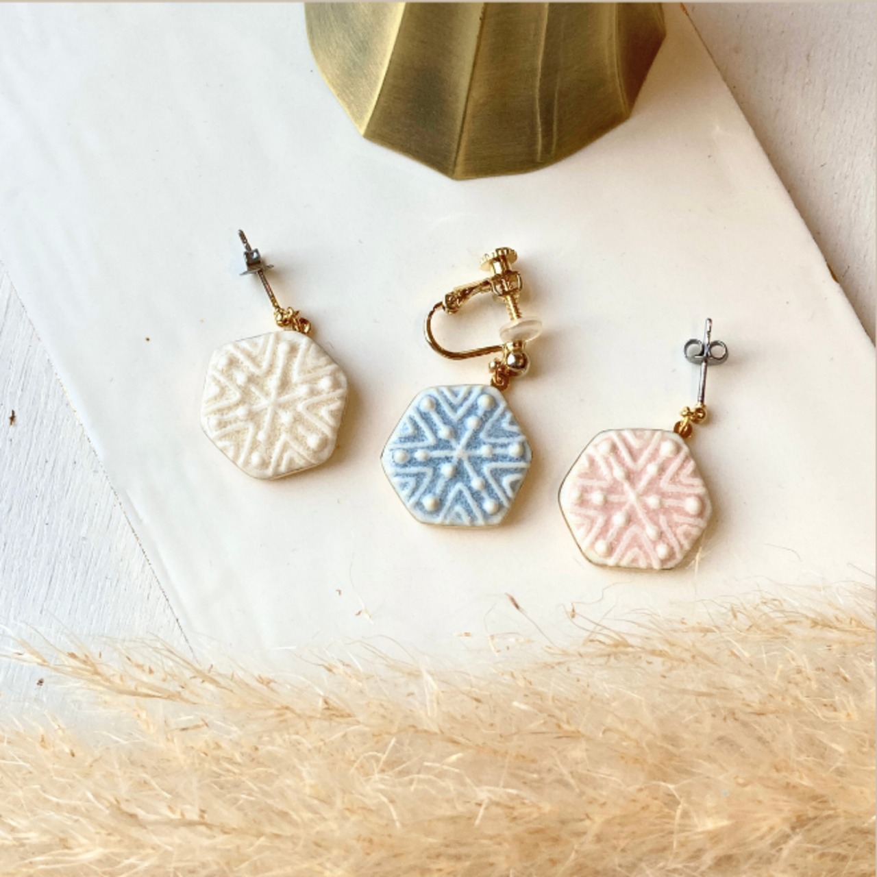 雪の結晶　ピアス/イヤリング