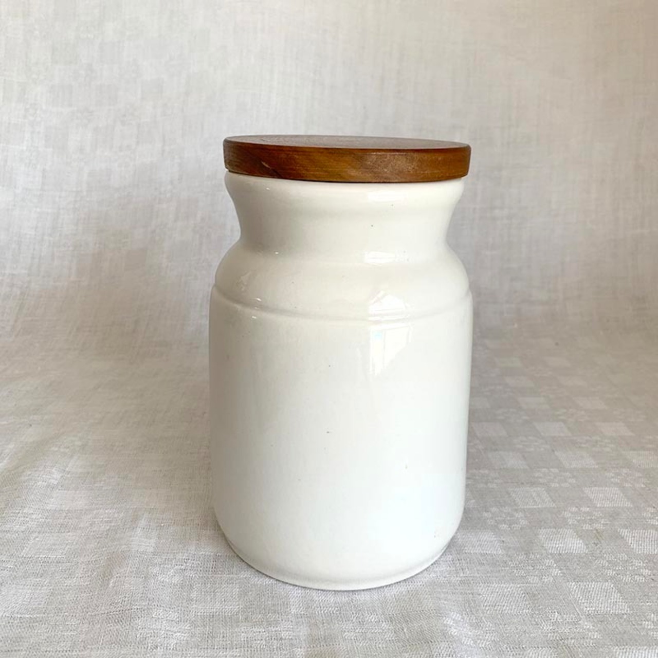 食卓用プベル　食卓用ゴミ入れ　ムスティエ　蓋つき壺　ブロカント 12twcj18