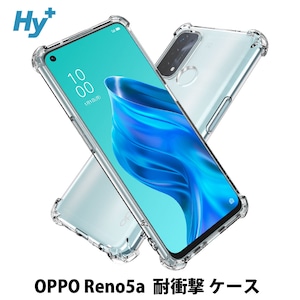 Hy+ OPPO Reno5a 耐衝撃 ケース カバー ストラップホール 米軍MIL規格 クリア 衝撃吸収ポケット内蔵 TPU ケース 透明クリア