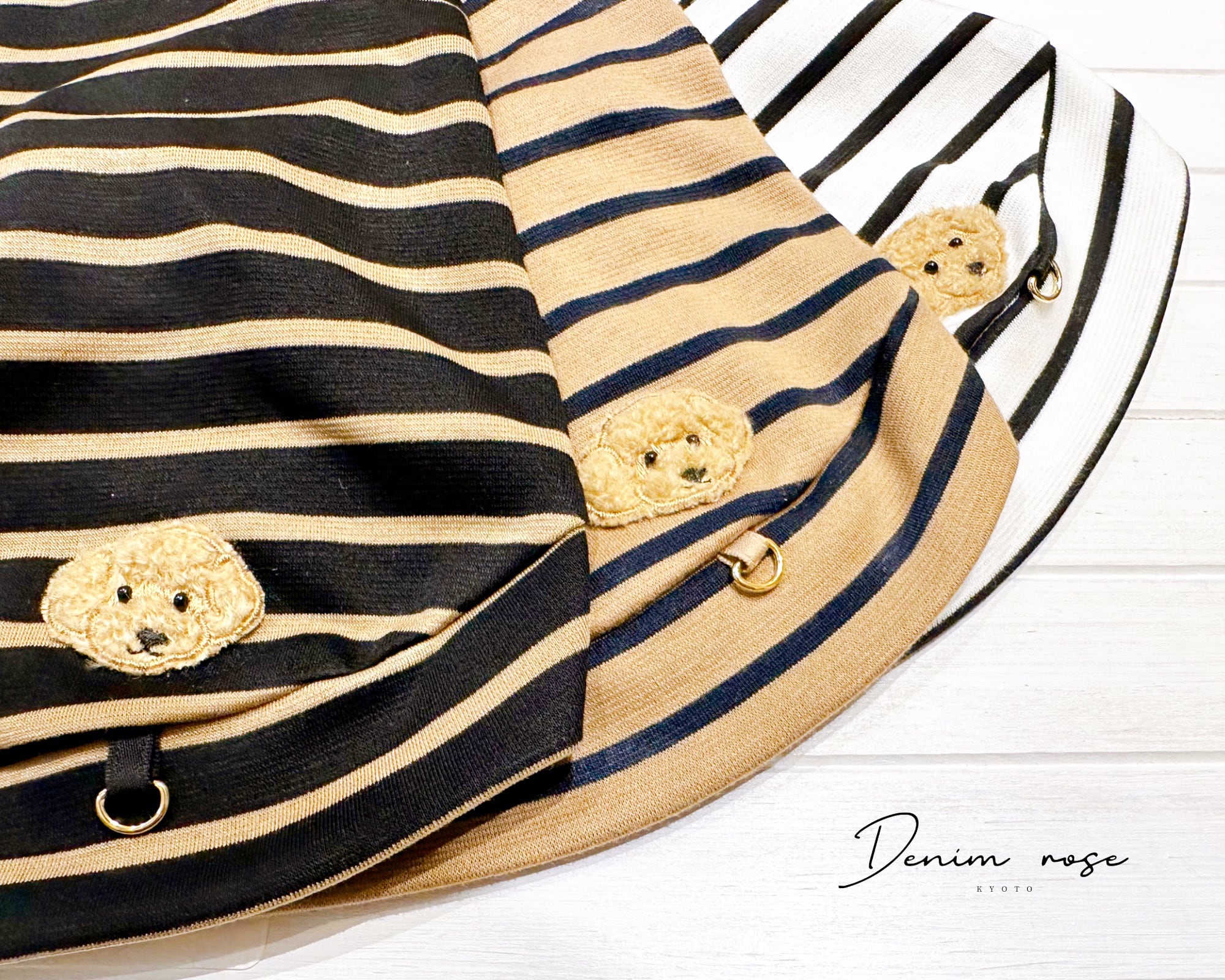 袖あり】太番手ワッペンボーダーカットソー | DENIM ROSE